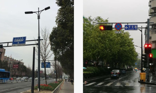 杭（háng）州（zhōu）道路交通信號共杆路燈